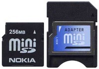 256MB 11p MiniSD Mini Secure Digital Card 71/31x 