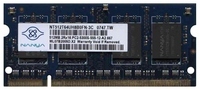 512MB 200p PC2-5300 CL5 8c 32x16 DDR2-667 SODIMM 
