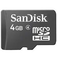 4GB 8p Transflash MSDHC Class 4 Micro Secure Digi