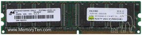 256MB 184p PC2700 CL2.5 8c 32x8 DDR DIMM T001-RFB