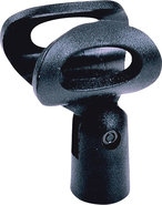 - Large Rubber Microphone Clip - Black