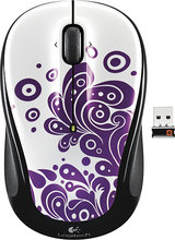 - M325 Wireless Laser Mouse - Purple Swirls