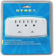 - 3-Outlet Wall-Mount Surge Protector