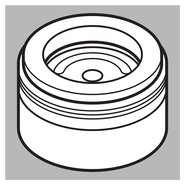 Replacement Aerator - Finish: Polished Brass