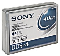 Sony DDS-4 Tape, 20/40GB DDS 4 Part # DGD-150P Ne