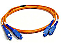 SC-SC Multimode Duplex Fiber Optic Patch Cable (6