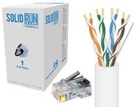 Cat5e Bulk Cable 1000 ft. White UTP CM Pull Box w