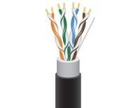 CAT5e Two Jacket Inner PVC Outer PE 1000 ft.