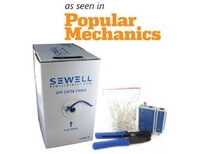 Network Cable Kit - Cat5e Connectors Crimper and 