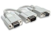 Video Y Splitter Cable: 1