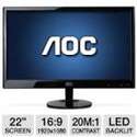 22 Wide 1920x1080 LED Monitor, 5ms, VGA, DVI