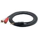 12-GAUGE RCA MALE TO 3.5MM'' MALE CABLE,