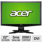 22 Wide 1080p LCD Monitor, VGA, DVI