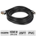 25FT HDMI to DVI-D Cable - 10.2Gbps, 1080p