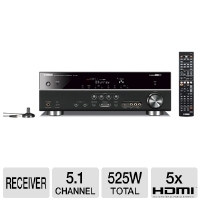 Yamaha RXV471BL Digital Receiver - 5.1 Channel, 5