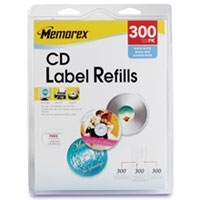 Memorex 32020403 300 Pack CD Label Refills