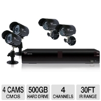 Night Owl O-445 Security System - 4 Cameras, 4 Ch