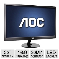 AOC e2351F 23 Class Widescreen LED Backlit Monito