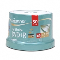Memorex 05431 Lightscribe DVD+R Spindle - 50 Pack