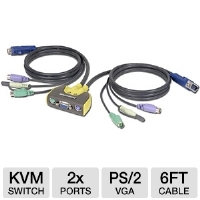 Iogear - GCS612A - 2-Port MiniView Micro Audio KV