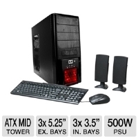 XION XON-180PCB 5 in 1 Mesh Mid Tower Case - ATX,