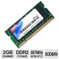 Patriot 2048MB PC5400 DDR2 667MHz SODIMM Laptop M