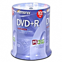 Memorex 05621 100 Pack 16X DVD+R Spindle