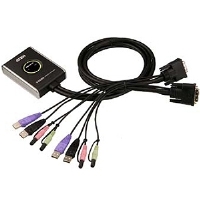 ATEN CS682 KVM Switch - DVI ,USB, Bonded Cables, 