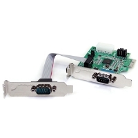 StarTech PEX2S952LP RS232 Serial Card - 2 Port, P