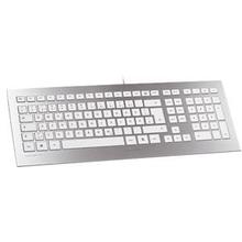 STRAIT Keyboard - Wired - Silver, White