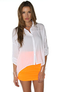 Women's The Outta Sight Mini in Neon Orange, Skirt