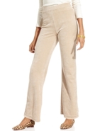 Pants, Flare-Leg Velour Pull-On