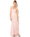 Juniors Dress, Strapless Sweetheart Lace Gown
