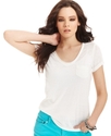 Top, Short-Sleeve Scoop-Neck Tee