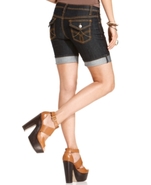 Petite Shorts, Skinny Cuffed Denim, Rinse Wash