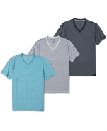 Shirt, Stripe V-Neck T-Shirt
