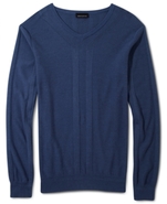 Sweater, Solid V-Neck