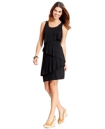 Dress, Sleeveless Tiered