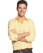 Shirt, Long Sleeve Square Grid Shirt