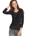 Top, Raglan-Sleeve Burnout Tee