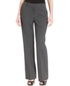 Petite Pants, Straight-Leg Grey Tropical-Wool-Blen