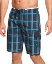 Swimwear, Classic Plaid E-Board Trunk