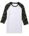 Shirt, Camo Raglan Knit T-Shirt