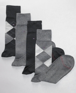 Men's Socks, 4 Pack Providence Argyle and Solid