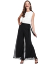 Pants, Wide Flare-Leg Chiffon
