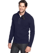 Sweater, Solid Mock Neck Sweater