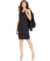 Dress, Sleeveless V-Neck Sheath