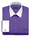 Dress Shirt, Purple Solid with French Cuffs