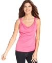 Top, Sleeveless Draped Tank Top