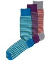 Men's Socks, Multi Mini Stripe Single Pack